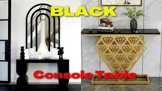 Top 50 Black Luxury Console Tables: Elegant Designs For Your Home In 2024 #shwetaDECOR