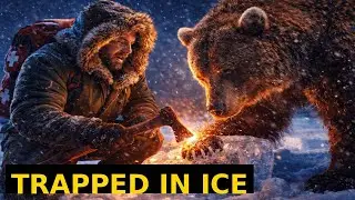 A Man Saved a Trapped Bear from a Giant Block of Ice