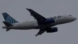 United Airlines Airbus A319-132 (Evo Blue Livery) Takeoff From Idaho Falls [N884UA]