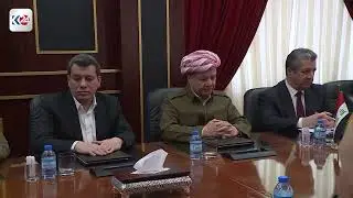 کۆبوونەوەی سەرۆک بارزانی و مەسرور بارزانی لەگەڵ تۆم بەڕاک، مەزڵووم عەبدی و محەمەد ئیسماعیل