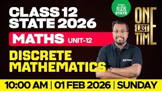 🔴 ONE LAST TIME 🔥Discrete Mathematics | Chapter 12 Maths | Class 12 | Xylem State 11 & 12 Tamil
