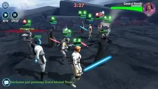 SWGOH Arena: Boba L. Thrawn, GK, DeathTrooper, Nihilus vs Triple Cleanse meta team