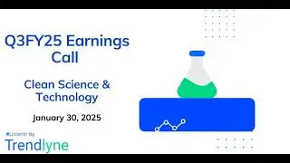Clean Science & Technology Earnings Call for Q3FY25