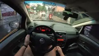 POV Driving a Fiat Punto 2008 in Heavy Rain | Relaxing Rain Drive [4K] 🌧️🚗