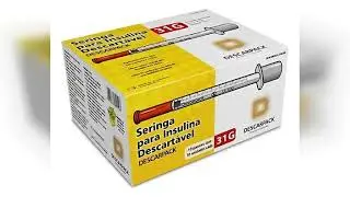 Review: Seringa Insulina 0,5ml 50ui Agulha 6,0x0,25mm 31g Descarpack