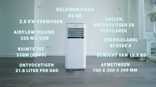 Airdayss Type 3 Airco - 9000 BTU - Mobiele airco met slang - Mobiele airco nl