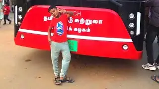 Chennai double decker bus🚌#90's kids favorite bus after 18 years😎 come back# electric bus