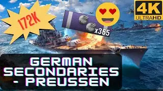 Awesome German secondaries | Preussen | Brawl | World of Warships | WOWS | Indian Gamer | Hindi | 4K