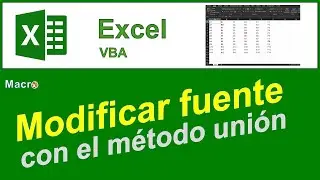 Modificar la fuente con el m&eacute;todo uni&oacute;n