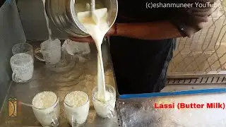 Gujranwala Lassi (Butter Milk) | Breakfast at Ghani Restaurant | Gujranwala Street Food