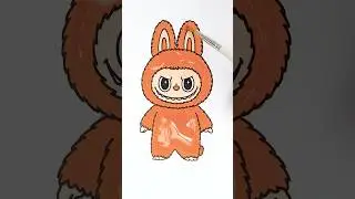 🧡 Coloring Cute Toy 😻✨ DIY Easy Glitter Art #glitter #toy #kids #color #trending #viral