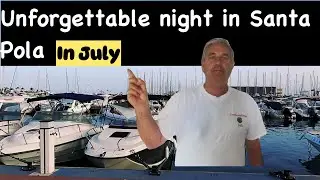 SANTA POLA / Costa blanca Spain  (at night in July )santa pola alicante Spain