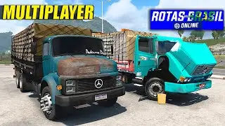 SAIU Novo Jogo De Caminhão Com Multiplayer e Oficina Para Celular - Rotas Do Brasil Online