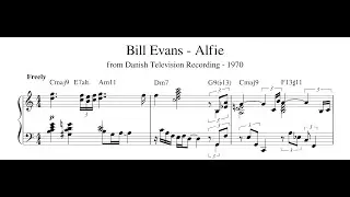 Bill Evans - Alfie - Piano Transcription (Sheet Music in Description)