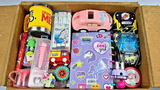 Unboxing Cutest Stationery Collection 😍Geometry, Eraser, Sharpener, Dairy, Piggybank, Colors Etc
