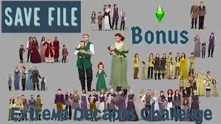 The Sims 4 | Ultimate Decades Challenge | BONUS | Save File!!!