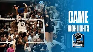 Nebraska SWEEPS Penn State on the Road | HIGHLIGHTS | Big Ten Volleyball | 10/03/25