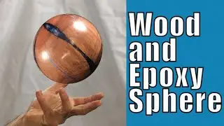 Make a Sphere from Firewood and Epoxy Resin! // Woodturing (Ep. 95)