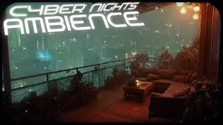 Cyber Nights | Rainy Sci-Fi Ambience for Sleep & Study