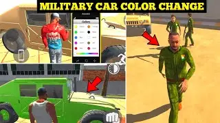 New Military Car Color Change Cheat Code in Indian Bike Driving 3D 🤯🔥| New Character | Harsh in Game