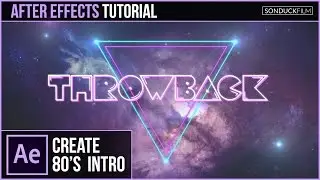 After Effects Tutorial: 80's Style Intro Basics