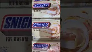 Snickers white ice cream!😍#yummy#snackcares4u #chocolate #youtubeshorts #foryou #shortsvideo