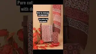 . Bagru Hand block printed pure cotton fabrics..(dress materials)*