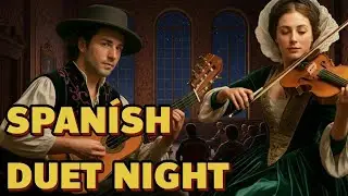 Elegant Flamenco Guitar, Accordion & Flute Relaxation Fusion - Spanish Duet Night Flamenco Harmony