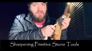How to Sharpen a Flint Knife, Bushcraft Skills, Primitive Technology, Flintknapping Stone Tools