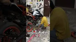 Duke 160 modified.  #ktm #duke160 #duke160modification