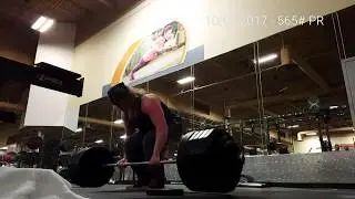 Deadlift PR -- 565# & 575# -- 10Nov2017
