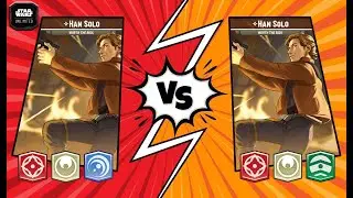 Star Wars Unlimited Gameplay &ndash; Han 2 Blue Force vs Han 2 Green Force