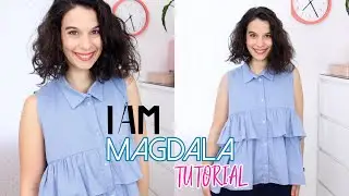 Ho cucito la camicetta I AM Magdala | Cartamodello I AM Patterns | Un punto alla volta