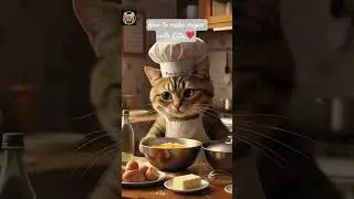#pancake #cat #catlovers #kitten #cats #meow #animatedart #animation #baking #catlife #chefcat