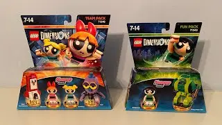 Lego Dimensions Powerpuff Girls Team Pack and Fun Pack Sets from 2017 Review.