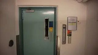 1950 unknown traction bedsize elevator without inner doors (mod by OTIS) @ Hospital, Falun, Sweden