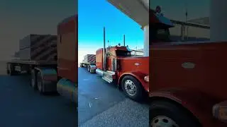 dry wall delivery to San Francisco 🥴 #largecars #peterbilt #flatbedtrucking #sanfrancisco