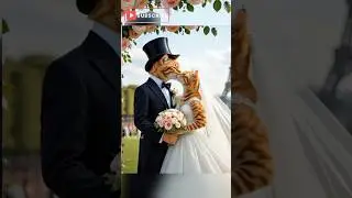 Meta AI Creates AMAZING Cat Wedding Day #Shorts #animalaishow #amazingcatmoments #aicreativity