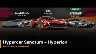 CSR2: Hypercar Sanctum HYPERION - Part 3: Battle for race 68