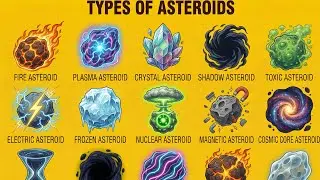 Types of Asteroids Explained 🌌 | Fire, Plasma, Dark Matter & More