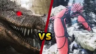 Ark Ascended - 1 Deinosuchus vs Nunatak Gamma/Beta/Alpha Ragnarok Boss