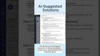 AI-Suggested Solutions in Seconds #AI #itsupport