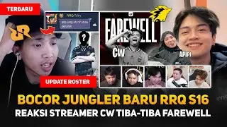BOCOR JUNGLER BARU RRQ DARI PH ?! REAKSI STREAMER CW FAREWELL ! ALYSSA AERON TETAP BERLAYAR APIPI 🥰