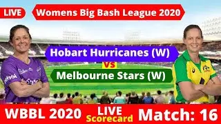 Hobart Hurricanes Women vs Melbourne Stars Women T20 Cricket Match | HBHW vs MLSW | Live Scorecard.