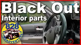 How to black out chrome in the interior of a Toyota Tundra