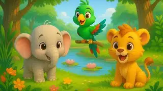 Elephant Parrot Lion Story|Kids Story |bedtime stories|fairy tales|3D animated stories|baby stories