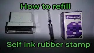 How to refill self inking rubber stamp ! MSVideo