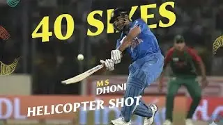 MS Dhoni's 40 Monster Sixes 🔥 Helicopter Shots That Shook Stadiums! | Epic Highlights