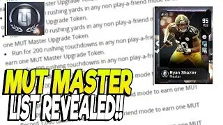 MUT 19 MUT MASTER LIST REVEALED! UPGRADABLE RYAN SHAZIER! 750K COIN REWARD!|MADDEN 19 ULTIMATE TEAM