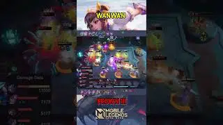 WANWAN AND KARRIE WITH ATTACK SPEED ITEM!! | MAGIC CHESS MOBILE LEGENDS #shorts #wanwan #karrie